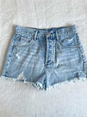 Light Wash Distressed Denim Women’s Shorts